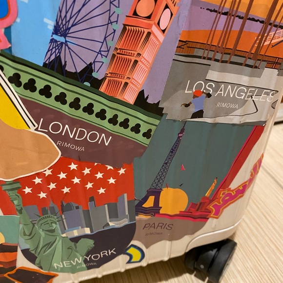 RIMOWA Carry On Luggage With Rare Dubai City Sticker Set by artist Antti Kalevi - Picture 11 of 12